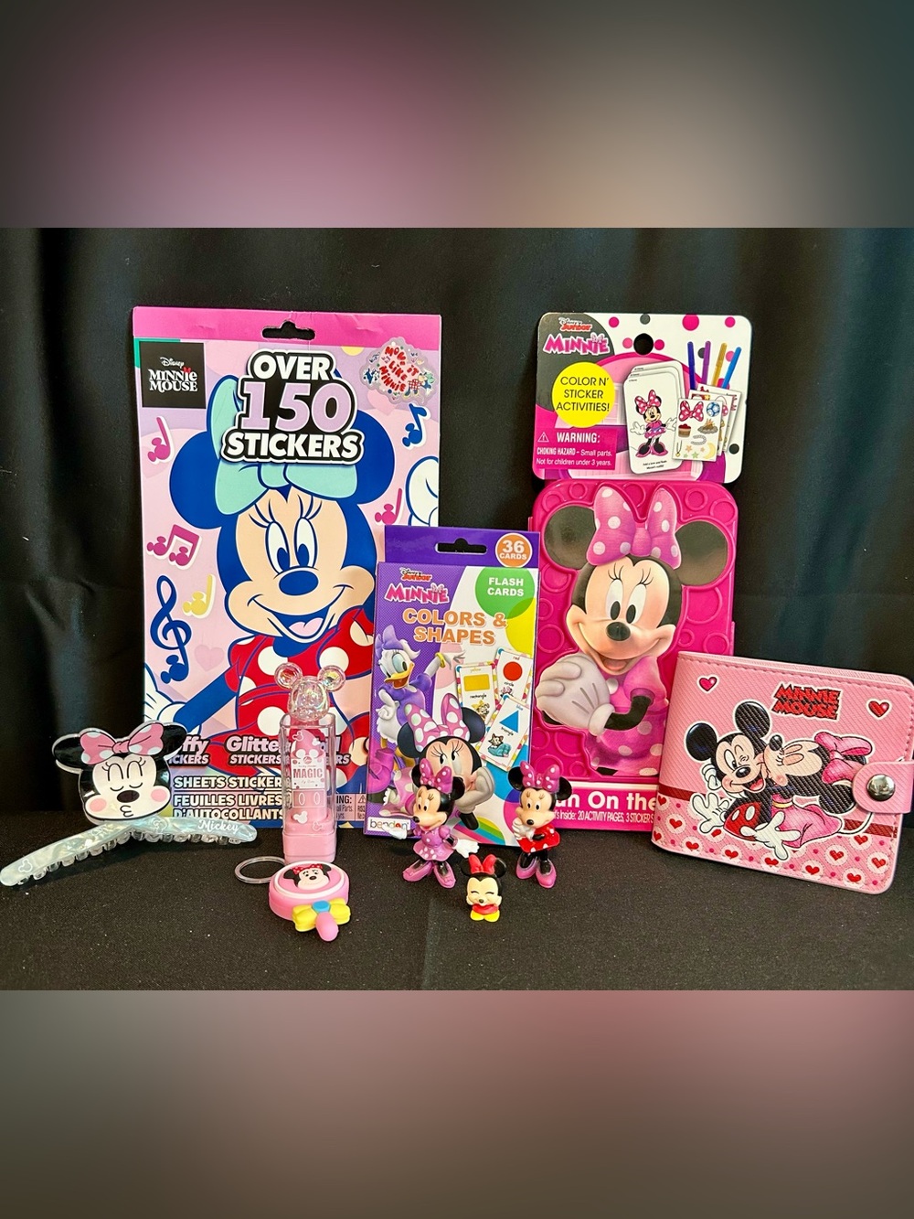 Disney Minnie Mouse Pink Sticker & Activity Toy Set - Colors & Shapes